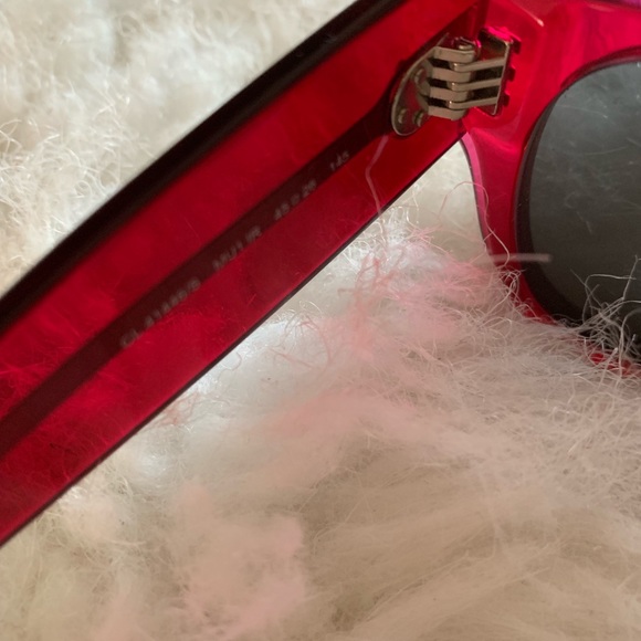 Celine sun frame Fuchsia glasses eye color gray - Picture 3 of 8